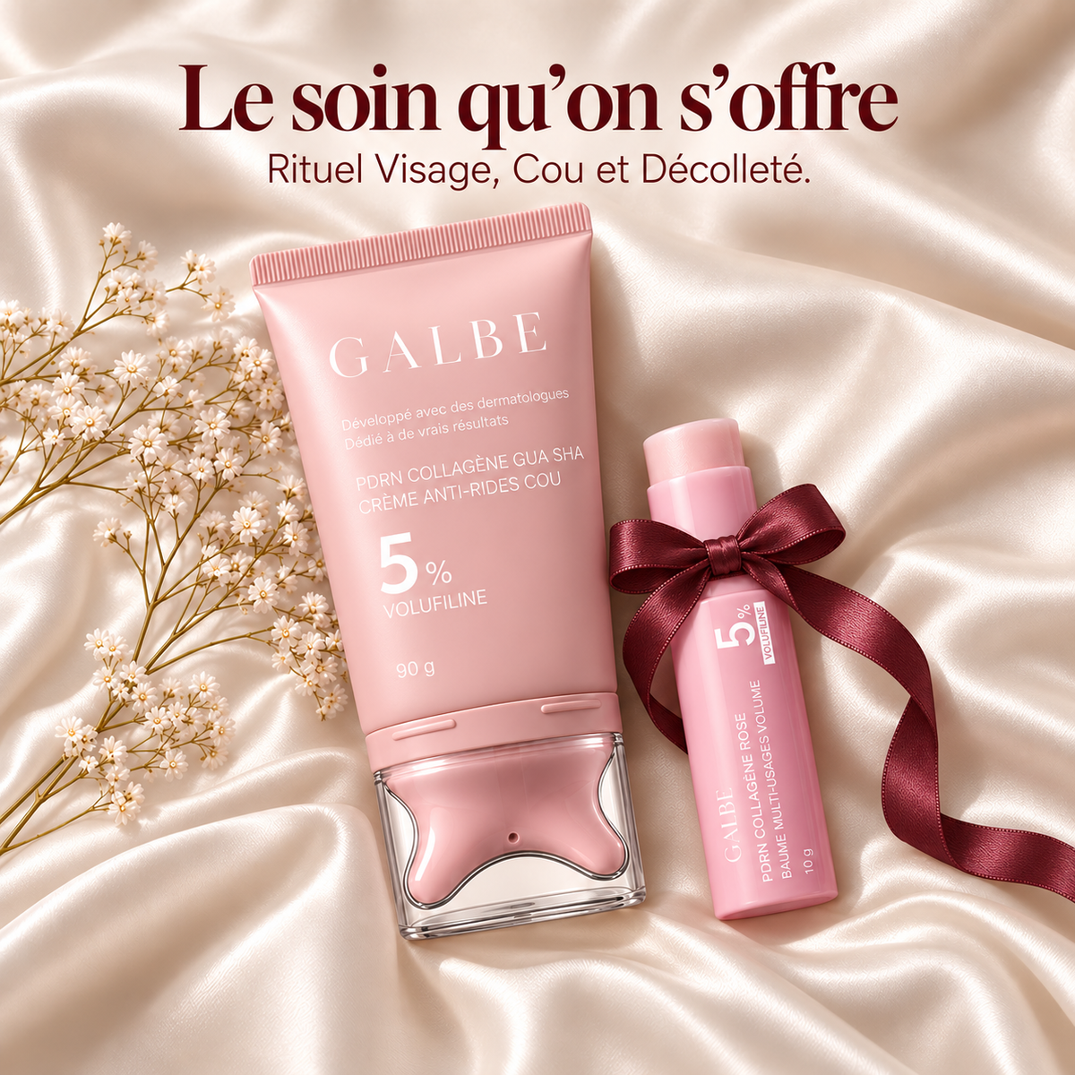 Soin Contour Cou & Décolleté, Gua Sha intégré